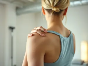 Trenerka fitness wykonująca intensywne ćwiczenia interwałowe w nowoczesnej siłowni.